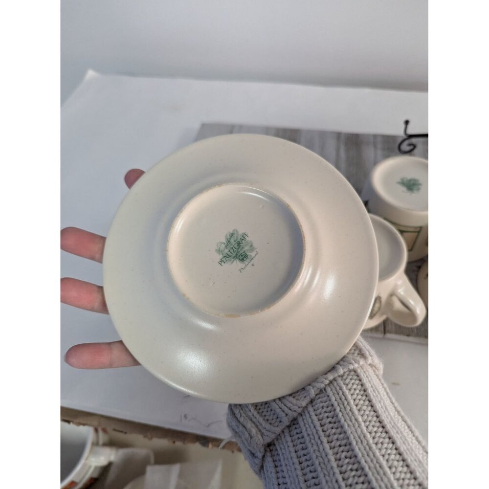 Pfaltzgraff Naturewood Tea Cups and Saucers Set of 3 - Picture 11 of 11